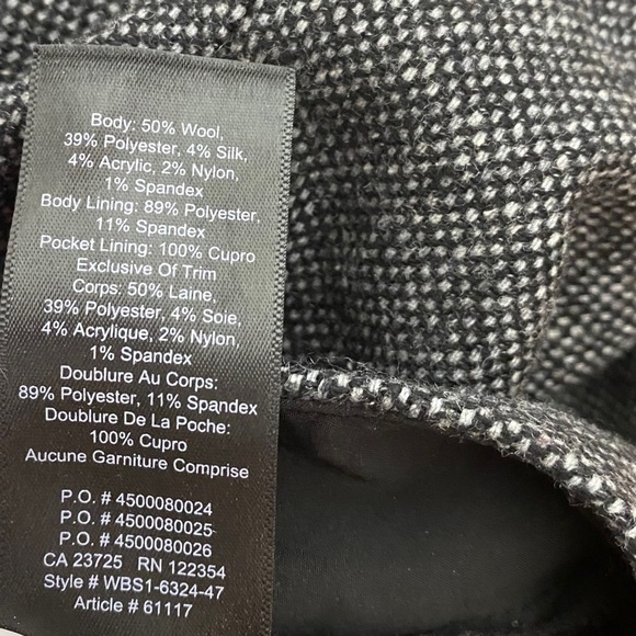 Aritzia Babaton Cohen Pant- Cropped Wool Blend Pleated Dress Pants - Picture 11 of 14